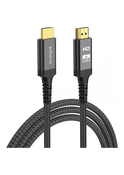 (1 Metre) HDMI 2.1 Kablo 8k 60Hz 4K 120Hz 48GBIT/S Yüksek Hızlı, HDMI Kablo Tv/ps5/ps4/ Xbox Series X/monitör ile Uyumlu