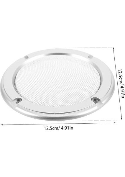 2 Adet Akustik Dekoratif Yüzük Konuşmacı Izgara Örgü Koruyucusu Subwoofer Kapağı Metal Izgara Hoparlör Koruyucu Kapak Hoparlör Gözenekli Izgara Plastik Halka + Demir Ağı Gümüş fiyatları