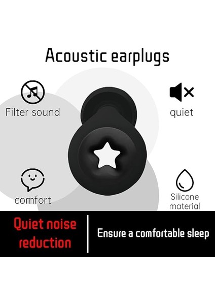 Uyku ve Gürültü Azaltma Için Sessiz Kulak Tıkacı, Tekrar Kullanılabilir Yumuşak Silikon Kulak Tıkacı, Konserler Için, Gürültü Hassasiyeti fiyatları