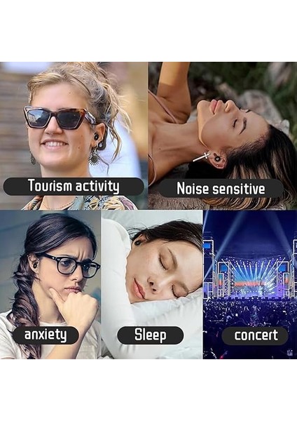 Uyku ve Gürültü Azaltma Için Sessiz Kulak Tıkacı, Tekrar Kullanılabilir Yumuşak Silikon Kulak Tıkacı, Konserler Için, Gürültü Hassasiyeti fırsatları