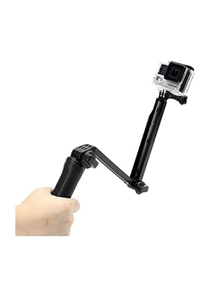 Aksiyon Kameralar ve Gopro ile Uyumlu Monopod Çubuğu Stand Mini Tripod 3in1 indirimleri