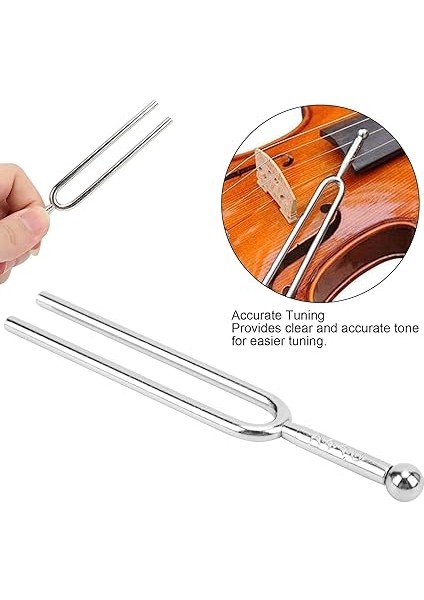 440Hz Tuning Frok, Standart A Diyapazon Paslanmaz Çelik Gitar Keman Gümüş Müzik Aleti fiyatları