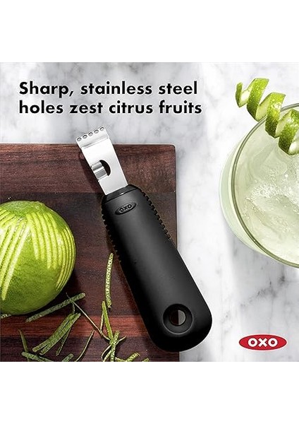 - Good Grips Soyma Bıçaklı Limon Rendesi ve Limon Kabuğu Soyma Aleti, Siyah modelleri