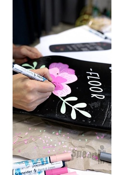 Paint-It Akrilik Kalemler (Set 3, 2 mm Yuvarlak Uçlu, Ahşap, Tuval, Taş Vb. Için Yüksek Kapatıcı Akrilik Boyalar) 6 Adet, Sınıflandırılmış, 2 mm Çizgi Genişliği fırsatları