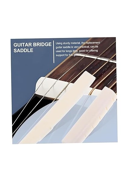 2 Takım Gitar Köprü Eyer Akustik Gitar Aksesuarları Akustik Gitar Köprü Sığır Eti Kemik Gitar Eyer Somunu fırsatları