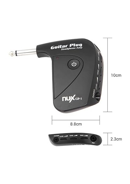 Nux Gp-1 Elektrik Gitar Fişi Mini Kulaklık Amfisi Dahili Distorsiyon Efekti Kompakt Taşınabilir fırsatları