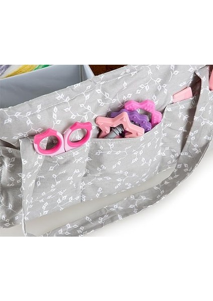 Katlamalı Anne&bebek Organizer Gri Çiçek modelleri