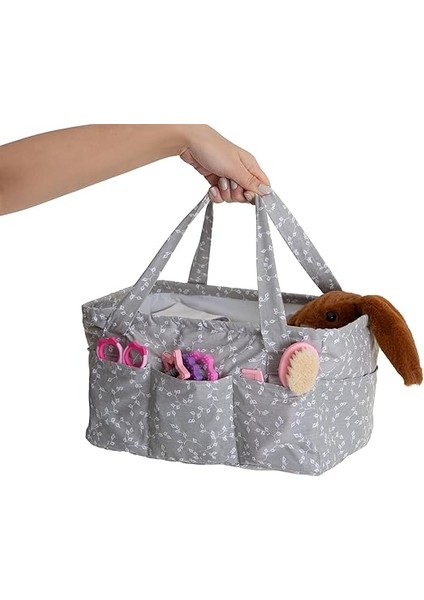 Katlamalı Anne&bebek Organizer Gri Çiçek fırsatları