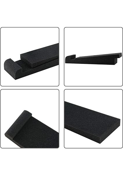 2'li Paket Stüdyo Monitörü Izolasyon Hoparlör Pedleri, Akustik Stüdyo Masaüstü Standı, Çoğu 3 Inç - 10 Inç Hoparlör Standı Için, 30 x 10 x 4,5 cm indirimleri