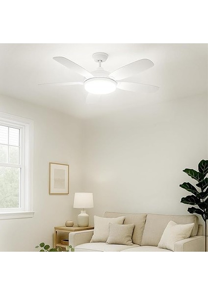 45 LED Işıklı Tavan Vantilatörü E27 Duylu 81 cm Genişlik 25W Dimlenebilir LED 20W Sessiz Fan, 3 Kademe Hız Uzaktan Kumandalı Gece Lambası Modu Zamanlayıcılı Ters Dönüşlü Soğutma Havalandrıma modelleri