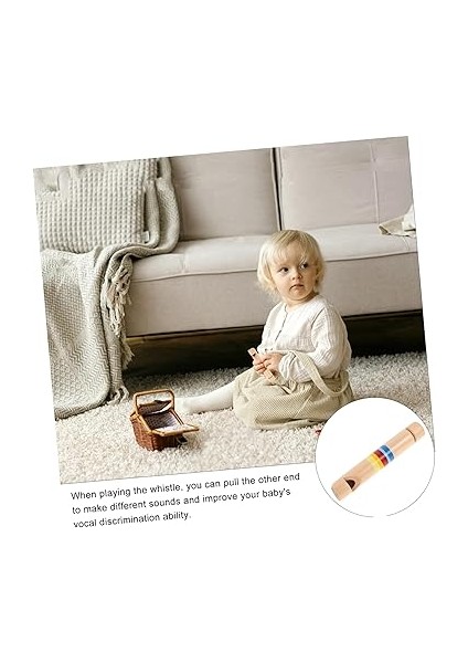 Çocuklar Için Eğitici Ahşap Kaydırak Düdüğü Parlak Renkler Oyuncak Doğum Günü Hediyeleri Için Mükemmel indirimleri