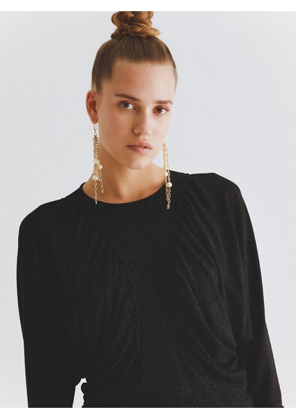 Büzgülü Bluz Siyah K2013049_001 modelleri