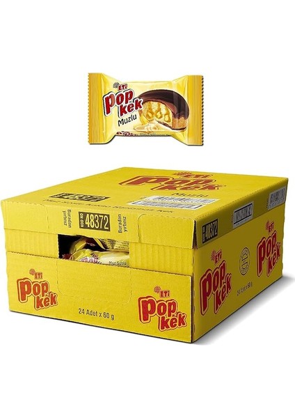 Popkek Muzlu Kek 60 G x 24 Adet