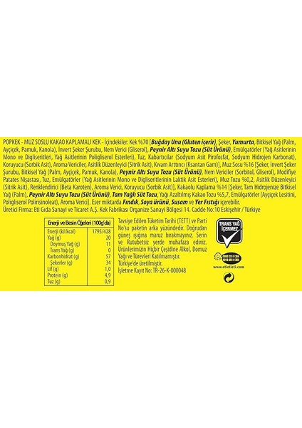 Popkek Muzlu Kek 60 G x 24 Adet fiyatları