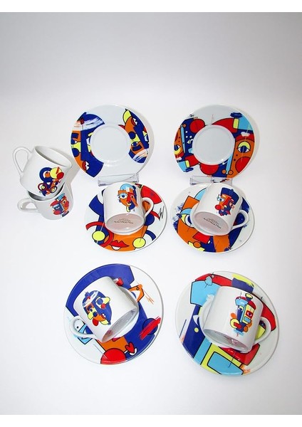 Porselen Rüya 12 Parça 6 Kişilik Kahve Takımı