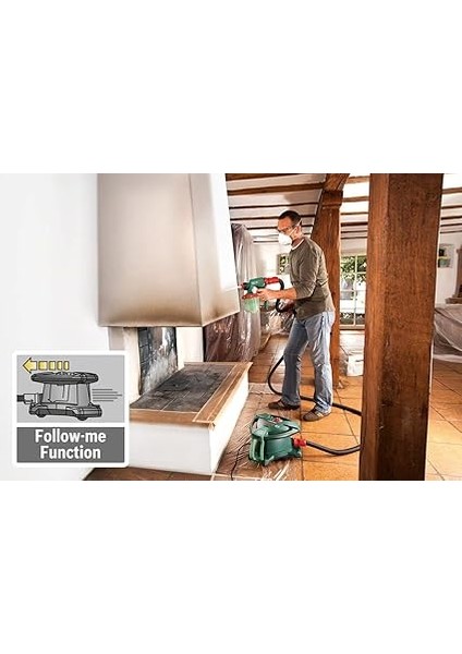 Home And Garden Pfs 5000 E Elektrikli Boya Püskürtme Sistemi, 1.200 Watt, Vernik, Cila ve Duvar Boyası Için, Yeşil modelleri