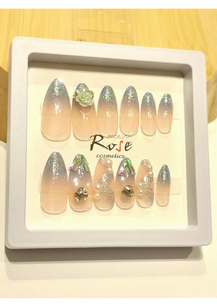 Lüks Tasarım Taşlı Yapay Tırnak fiyatları