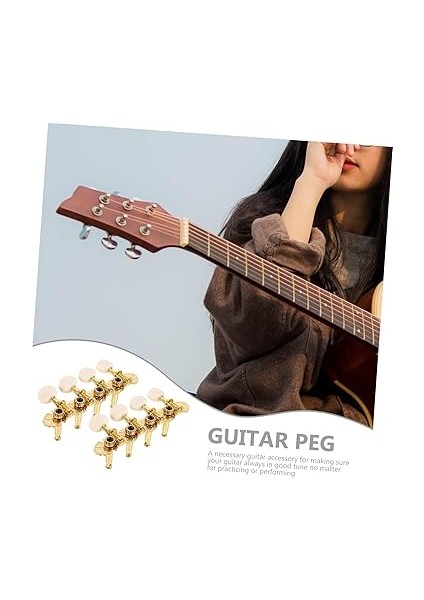1 Takım Mandolin Tunerleri Gitar Mandalı Ayar Tuşları Gitar Mandal Aracı Evrensel Gitar Akort Mandalı Akustik Gitar Aksesuarları Gitar Akort Aksesuarı Saate Yapış Metal Golden fırsatları