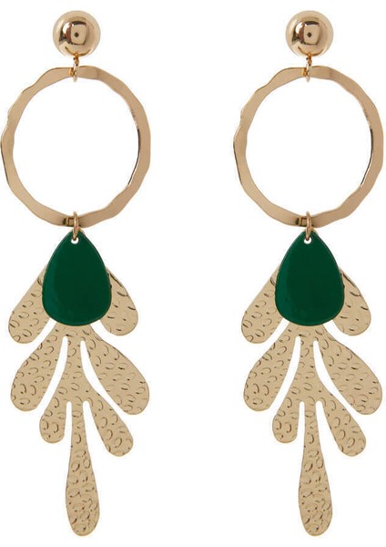 Yaprak Desenli Küpe Standart Renk K2086132_089 fiyatları