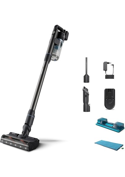 7000 Serisi Kablosuz Elektrikli Süpürge – Powercyclone 12, 80 Dakika Kullanım Süresi, Islak Temizlik Için Aqua Modül, Anti-Alerji Filtre, El Süpürgesi Modu, 5 Yıl Garanti (XC7053/01)