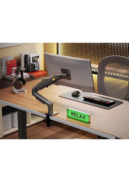 F80 MNT01 17-30" LCD LED Monitör Tutucu Amortisörlü Vesa Monitör Standı NBF80