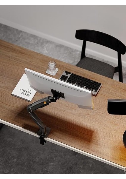 F80 MNT01 17-30" LCD LED Monitör Tutucu Amortisörlü Vesa Monitör Standı NBF80 modelleri