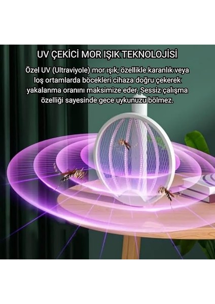 3000W Şarjlı Uv Işıklı Elektrikli Sivrisinek Kovucu Öldürücü Masaüstü El Tutmalı Katlanabilir modelleri