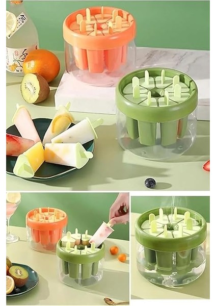 8 Bölmeli Dondurma Kalıbı, 8 Hazneli Meyve Kokteyl Buz Dondurma Kalıbı fiyatları