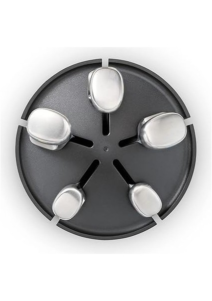 Joseph Elevate - Çelik Bıçak Atlıkarınca 5 Parçalı Set, Döner Paslanmaz Çelik Bıçak Bloğu, Japon Paslanmaz Çelik Bıçaklar, Parmak Izine Dayanıklı Kaplama ve Kaymaz Taban, Mutfak Aksesuarları fiyatları