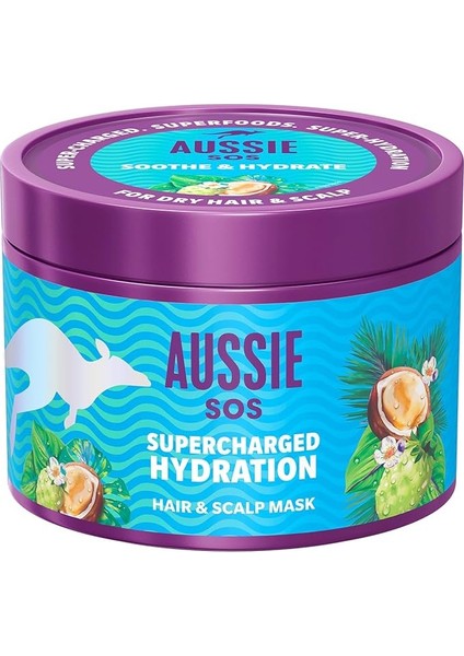 Sos Supercharged Hydration Saç & Saç Derisi Maskesi 500ML, Kuru Saç ve Kuru Saç Derisi Için
