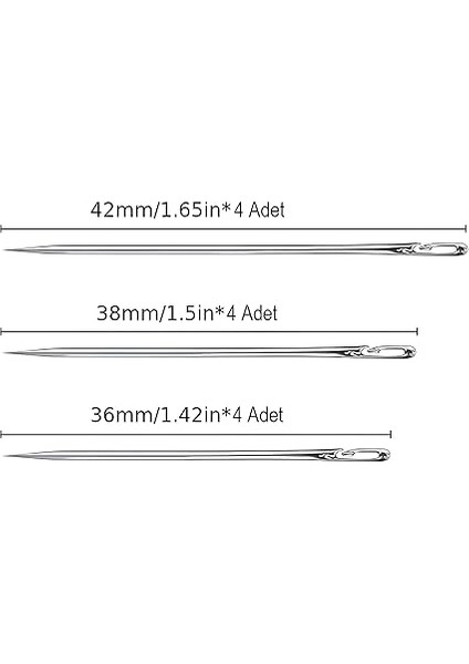 12 Adet Kolay Iplik Geçirilen Dikiş Iğnesi Seti – Kendinden Geçirmeli Otomatik Tasarım – Görme Zorluğu Çekenler ve Yeni Başlayanlar Için Pratik Dikiş Iğnesi modelleri