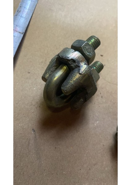 Çelik Halat Klemensi Kurtağzı Çinko Kaplama 12MM