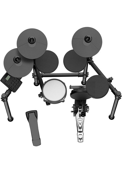 Electronic Drums 5 Drums 3 Cymbals Portable Folding Drum Set Percussion Instrument Professional Performance Silent Drum