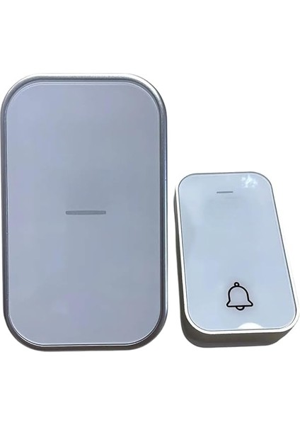 Enerjili Kapı Zili Pilsiz Şarjsız Kablosuz Fişi Prize Tak Çalıştır Cata Kumandalı Zil Kablosuz Kapı Zili, 38 Farklı Melodi, Pil Gerektirmeyen Kinetik Buton, 150M Mesafe (Beyaz) indirimleri