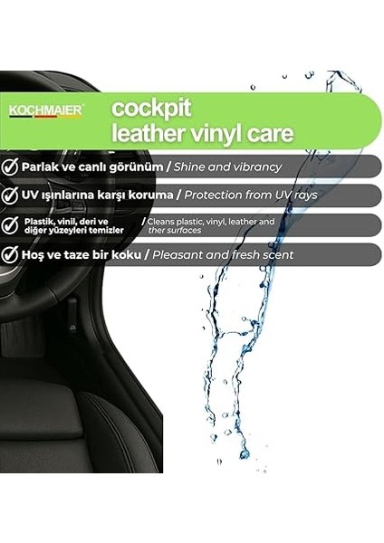 Oto Torpido Deri Vinil Bakımı Sütü (Parlak Görünüm) - Cockpit Care (Glossy Effect) (500 Ml) modelleri