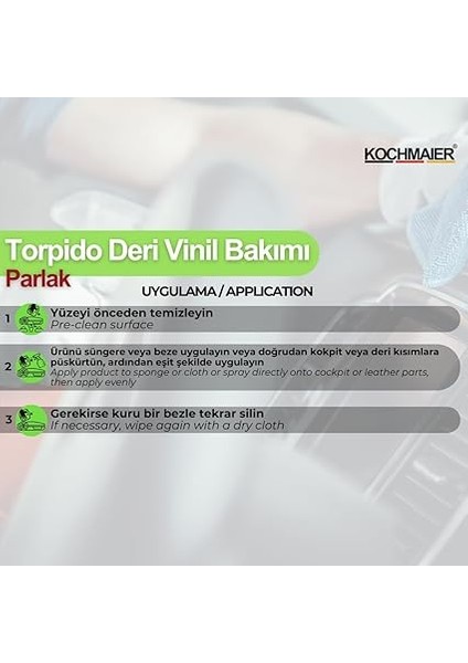 Oto Torpido Deri Vinil Bakımı Sütü (Parlak Görünüm) - Cockpit Care (Glossy Effect) (500 Ml) fırsatları