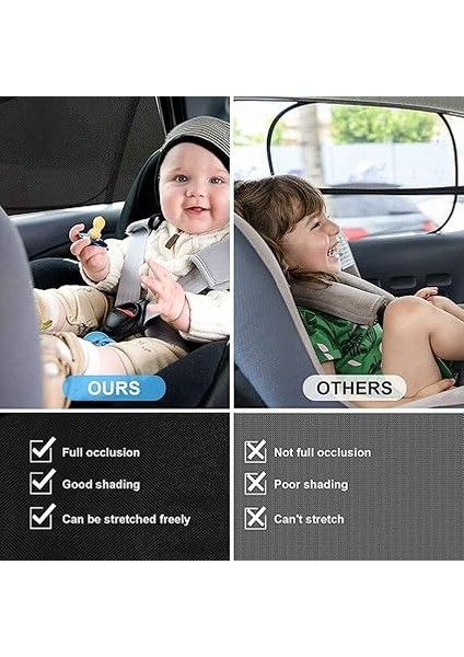 Yan Cam Güneşlik Anne Bebek Emzirme Araba Kapı Camı Perdesi Çocuk Koruyucu Araba Sineklik Örtüsü Güneşlik (2) modelleri