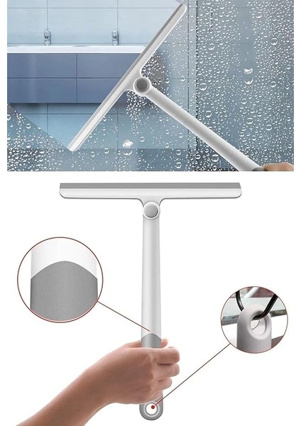 360 Derece Oynar Başlıklı Silikon Çekçek, Cam Silme Aparatı: Etkili Temizlik Için Esnek Tasarım fiyatları