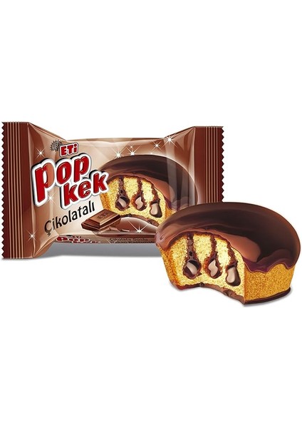Popkek Çikolatalı Kek 60 G x 24 Adet Kahverengi indirimleri