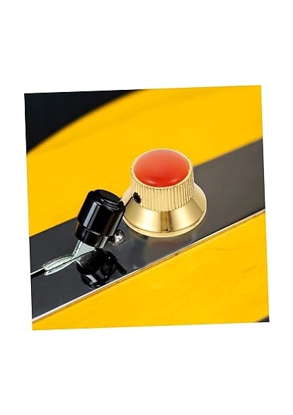 3 Parça Gitar Kolları Elektro Gitar Amfisi Bas Amplifikatörü Bas Gitar Amfisi Bas Gitar Düğmeleri Amplifikatör Için Elektrik Gitar Bas Düğmesi Potansiyometre Topuzu Golden indirimleri