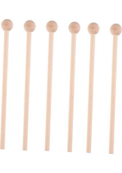 12ADET Ahşap Darbuka Çubukları Müzikal Perküsyon Araçları Için Ritim Geliştirme ve Müzik Eğitimi Için Uygun