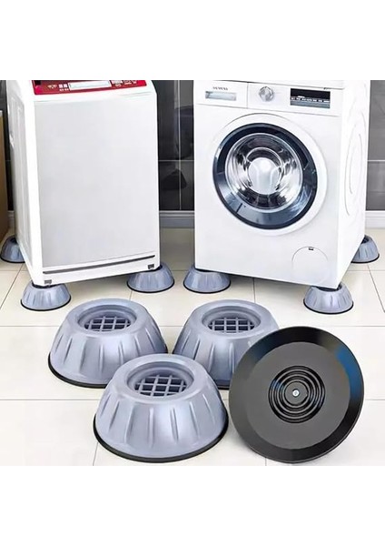 Gürültü Engelleyici ve Kaymaz Titreşim Önleyici Kauçuk Ayak Pedleri Çamaşır Makinesi Stoper 4'lü Set fırsatları