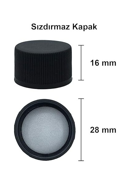 Cold Brew Yassı Şeffaf 200 ml Siyah Plastik Kapaklı Boş Cam Şişe 15 Adet (Soğuk Kahve) modelleri