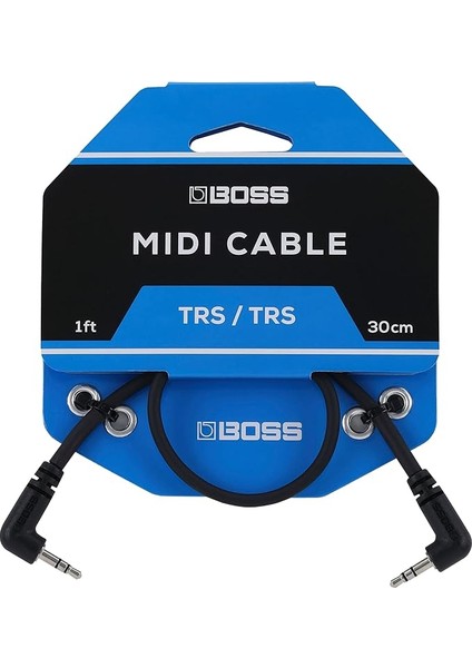 BCC-1-3535 – 30 cm – Yer Tasarrufu Sağlayan 3,5 mm Trs-Mıdı Kablosu – Yüksek Kaliteli Bağlantı Pedalları