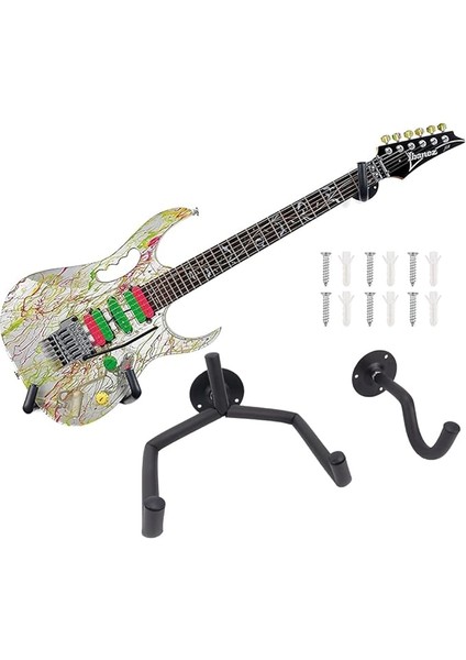 Gitar Tutucu, Duvar Için Eğimli, Gitar Askısı Kancası, Sabitleme Vidalı, Duvar Askısı, Gitar Askısı, Gitar, Bas, Mandolin, Banço, Keman, Ukulele Vb. Için Gitar Askısı