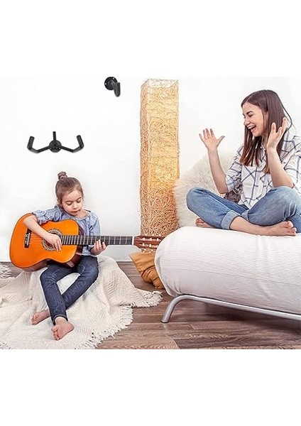 Gitar Tutucu, Duvar Için Eğimli, Gitar Askısı Kancası, Sabitleme Vidalı, Duvar Askısı, Gitar Askısı, Gitar, Bas, Mandolin, Banço, Keman, Ukulele Vb. Için Gitar Askısı modelleri