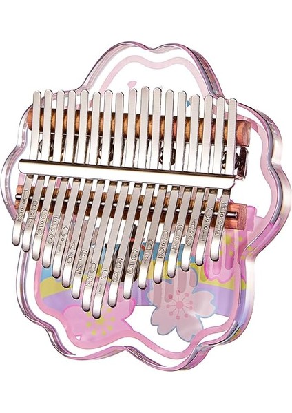 Kalimba Mini Başparmak Piyano 17 Tuşlar Taşınabilir Müzik Aleti Karikatür Sevimli Kalimba Başparmak Piyano Müzik Kutusu Yeni Başlayanlar Için Ilginç Parti Seyahat Başparmak Piyano Enstrümanı