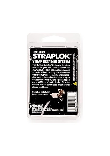 Dunlop Geleneksel Straplock Seti Nikel modelleri