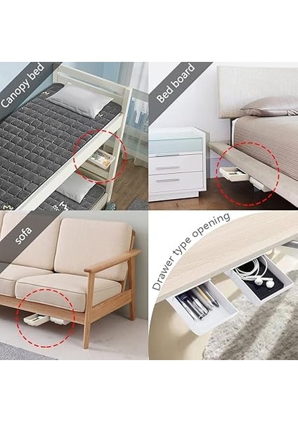 2 Adet Kendinden Yapışkanlı Çekmece, Çalışma Masası Altında, Kalemlik, Çekmece Düzenleyici, Çalışma Masası Altı Çekmece Düzenleyici, Masaüstünüzü Düzenli Tutmak Için indirimleri