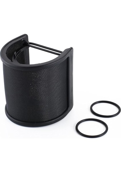 Mikrofon Pop Filtresi Profesyonel Metal Mikrofon Pop Filtre Kalkanı Patlama Önleyici Net Kapasitör Rüzgar Geçirmez Mikrofon Anti Gürültü Net Kapak